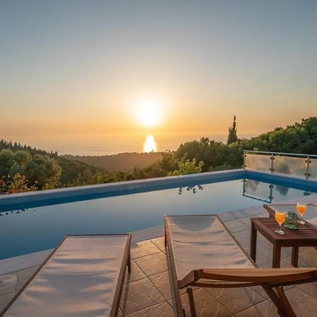 Stone Villa Eriphyle ,Private Witn Sunset View Fiskardo Zewnętrze zdjęcie