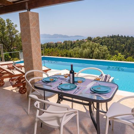 Stone Villa Eriphyle ,Private Witn Sunset View Fiskardo Zewnętrze zdjęcie