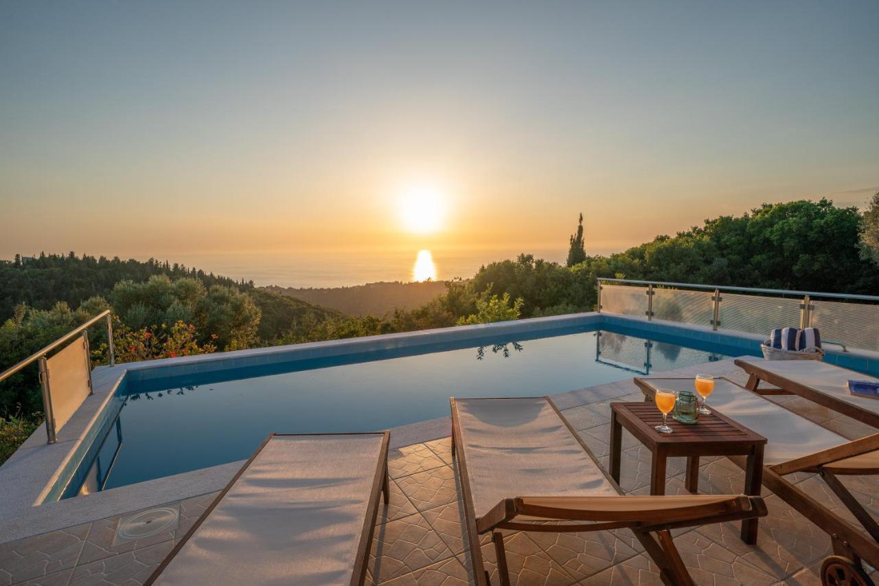 Stone Villa Eriphyle ,Private Witn Sunset View Fiskardo Zewnętrze zdjęcie