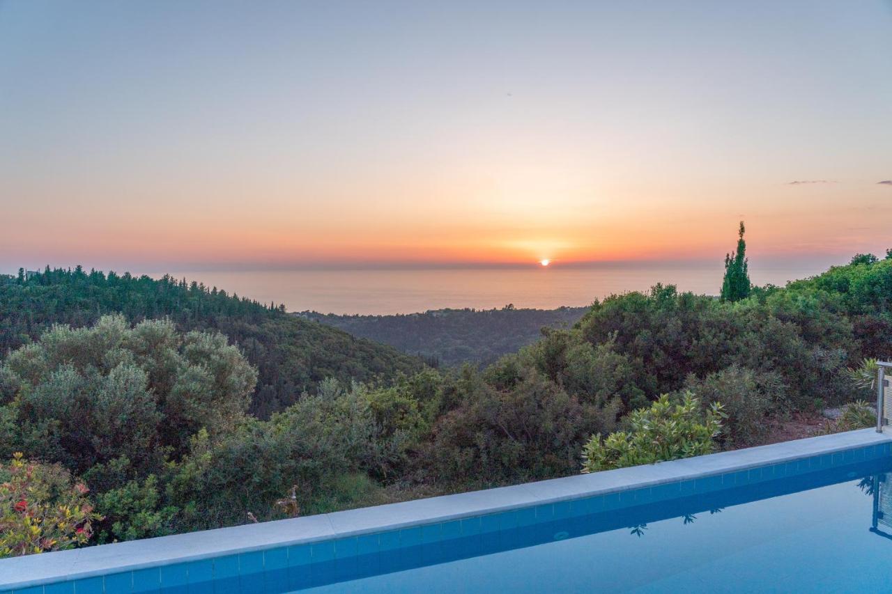 Stone Villa Eriphyle ,Private Witn Sunset View Fiskardo Zewnętrze zdjęcie