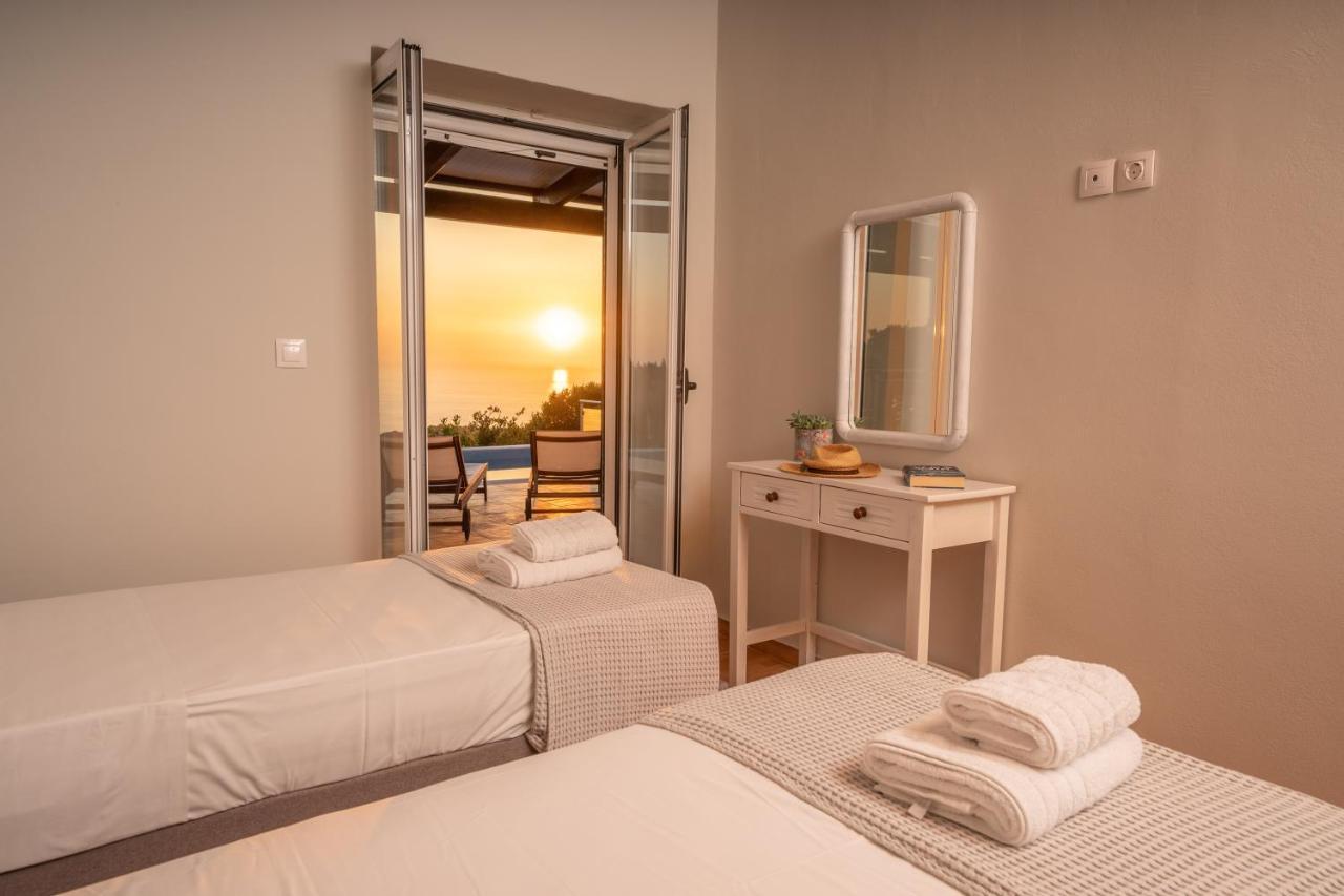 Stone Villa Eriphyle ,Private Witn Sunset View Fiskardo Zewnętrze zdjęcie