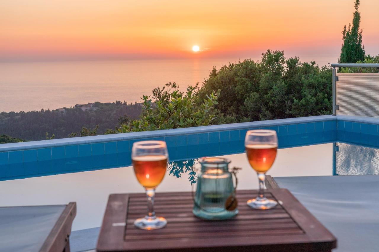 Stone Villa Eriphyle ,Private Witn Sunset View Fiskardo Zewnętrze zdjęcie
