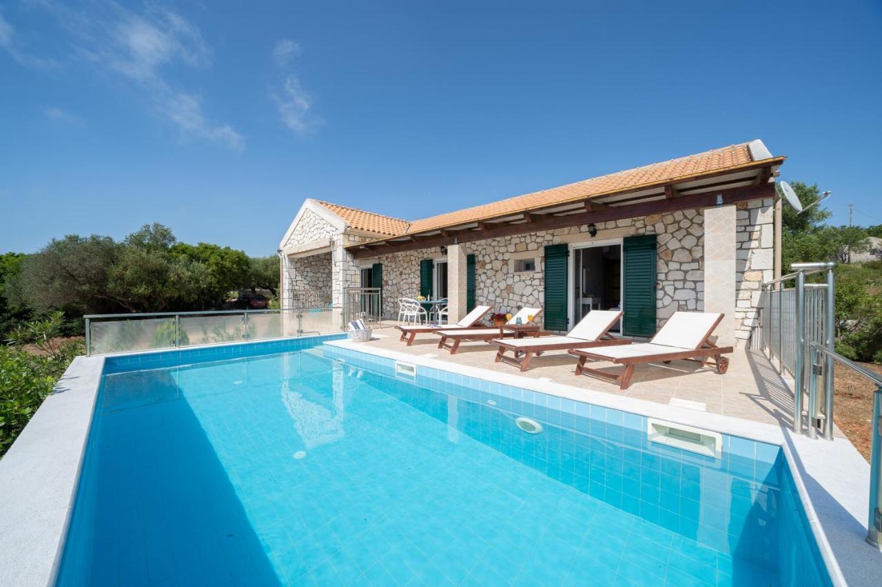 Stone Villa Eriphyle ,Private Witn Sunset View Fiskardo Zewnętrze zdjęcie