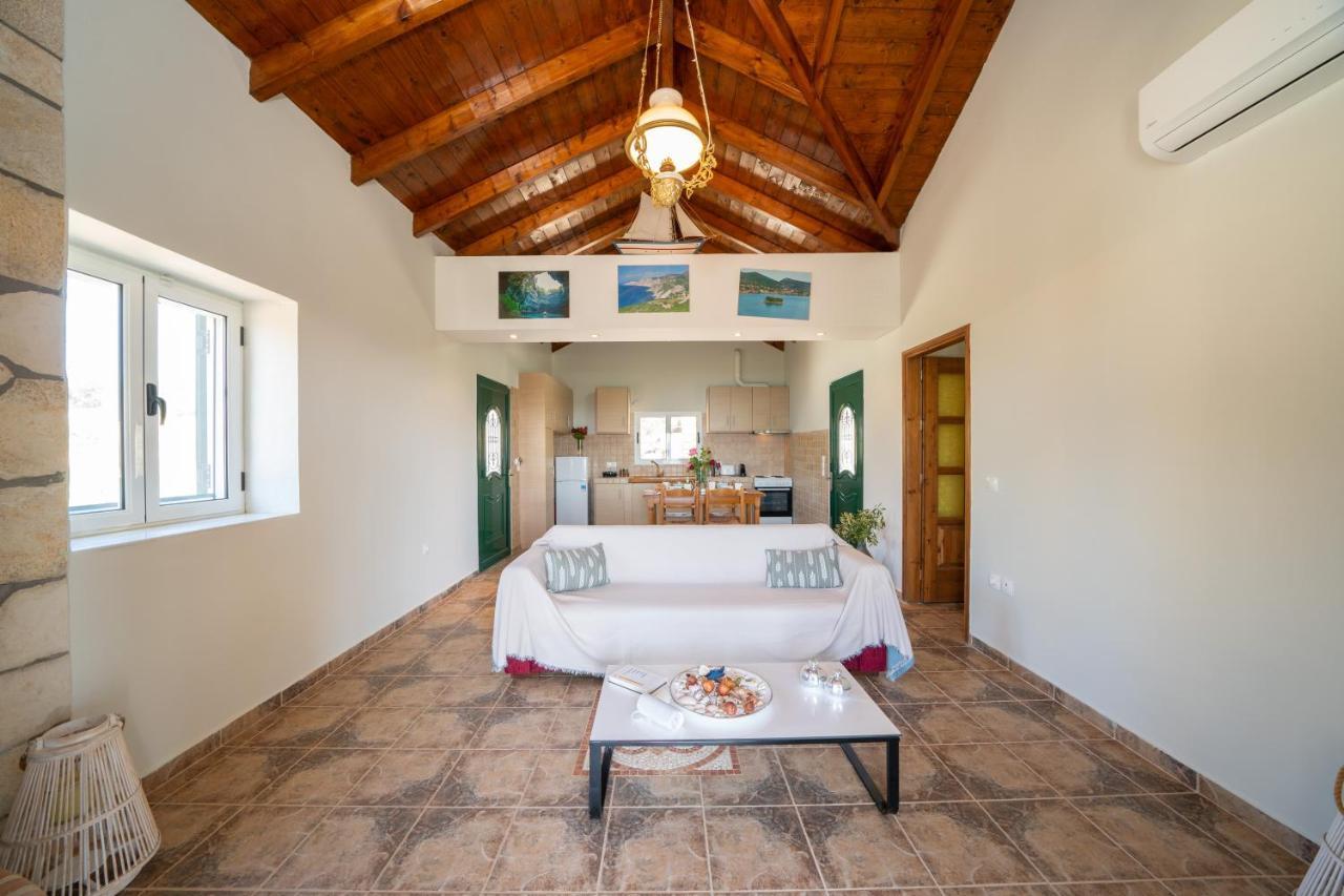 Stone Villa Eriphyle ,Private Witn Sunset View Fiskardo Zewnętrze zdjęcie
