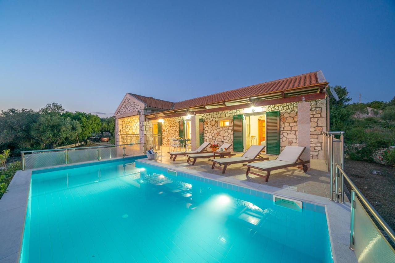 Stone Villa Eriphyle ,Private Witn Sunset View Fiskardo Zewnętrze zdjęcie