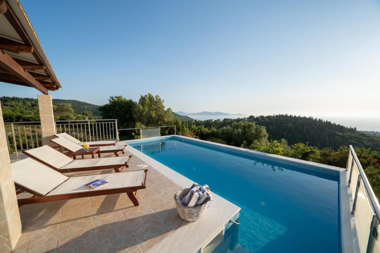 Stone Villa Eriphyle ,Private Witn Sunset View Fiskardo Zewnętrze zdjęcie