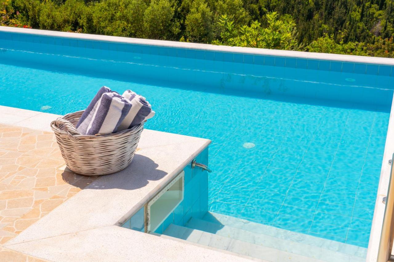Stone Villa Eriphyle ,Private Witn Sunset View Fiskardo Zewnętrze zdjęcie
