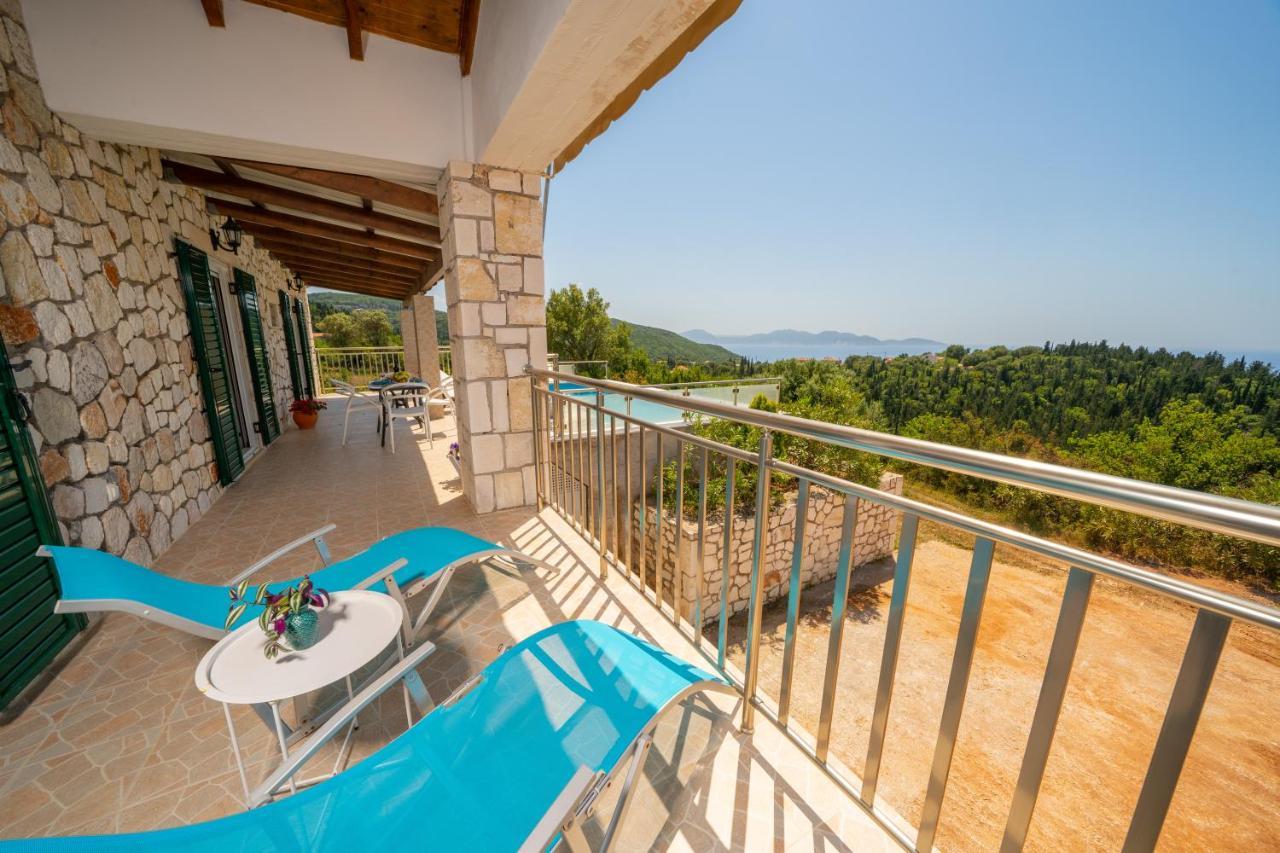Stone Villa Eriphyle ,Private Witn Sunset View Fiskardo Zewnętrze zdjęcie