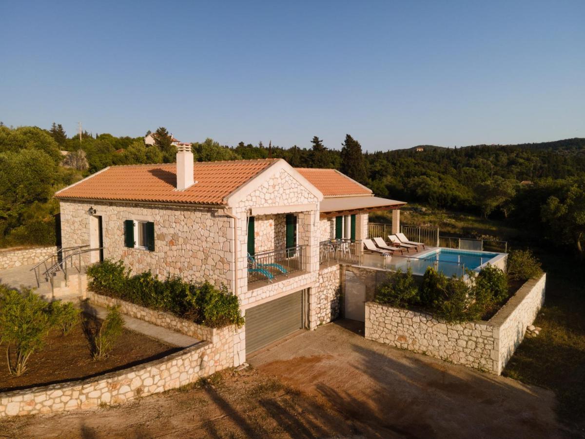 Stone Villa Eriphyle ,Private Witn Sunset View Fiskardo Zewnętrze zdjęcie