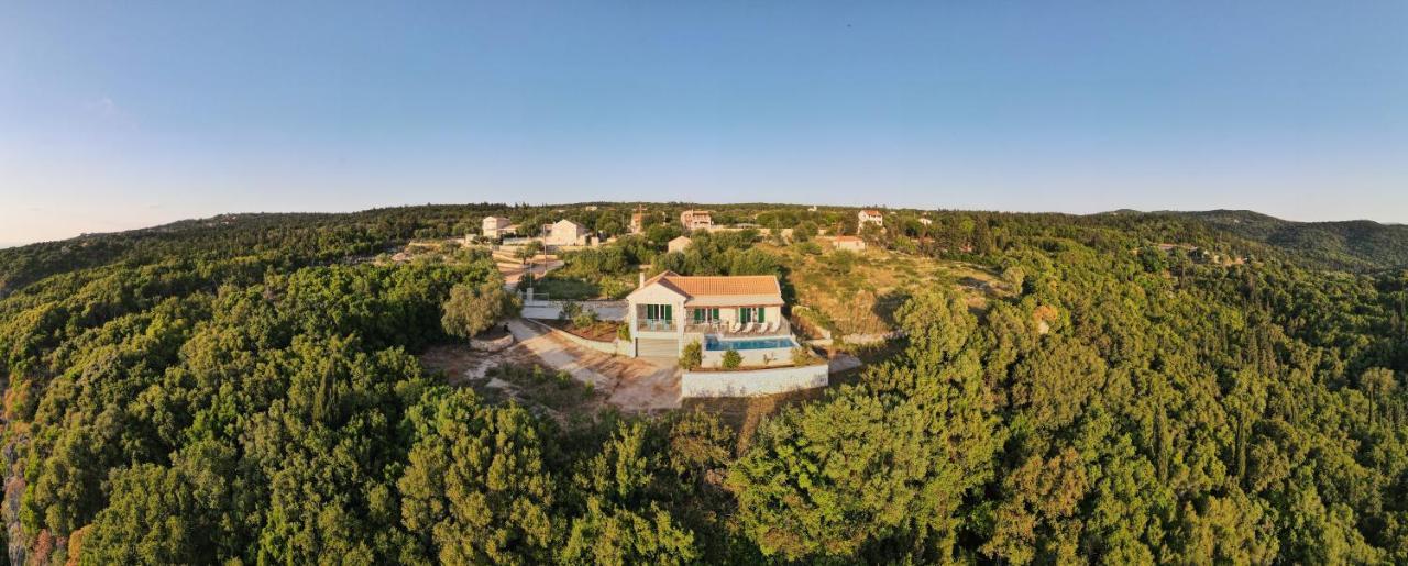 Stone Villa Eriphyle ,Private Witn Sunset View Fiskardo Zewnętrze zdjęcie