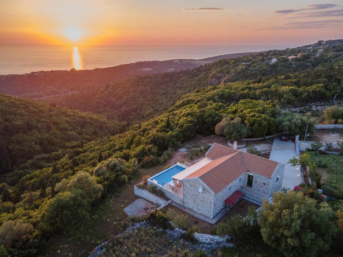 Stone Villa Eriphyle ,Private Witn Sunset View Fiskardo Zewnętrze zdjęcie