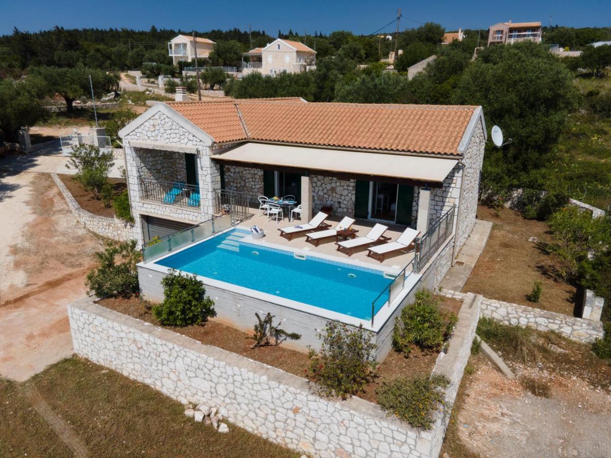 Stone Villa Eriphyle ,Private Witn Sunset View Fiskardo Zewnętrze zdjęcie