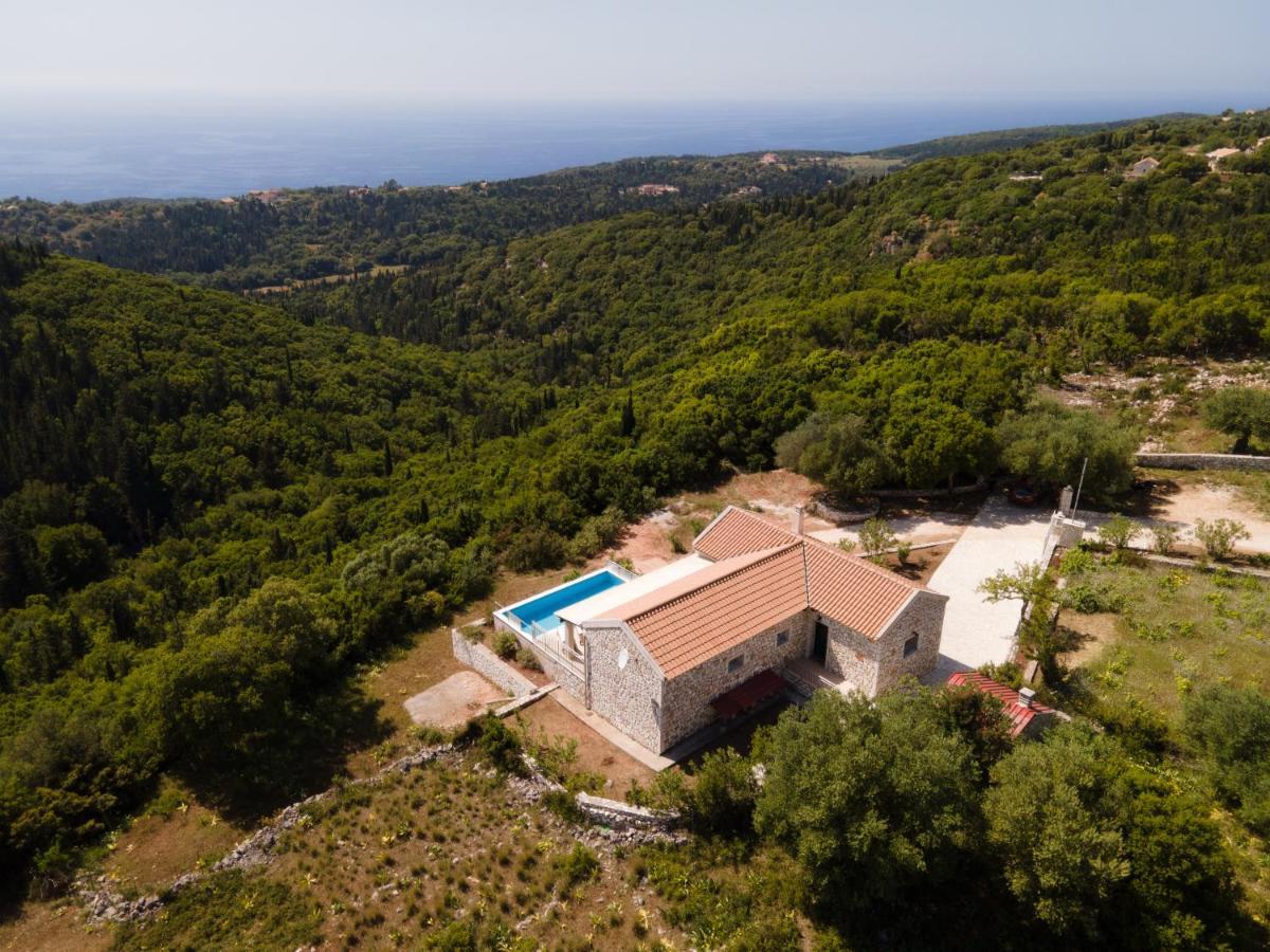 Stone Villa Eriphyle ,Private Witn Sunset View Fiskardo Zewnętrze zdjęcie